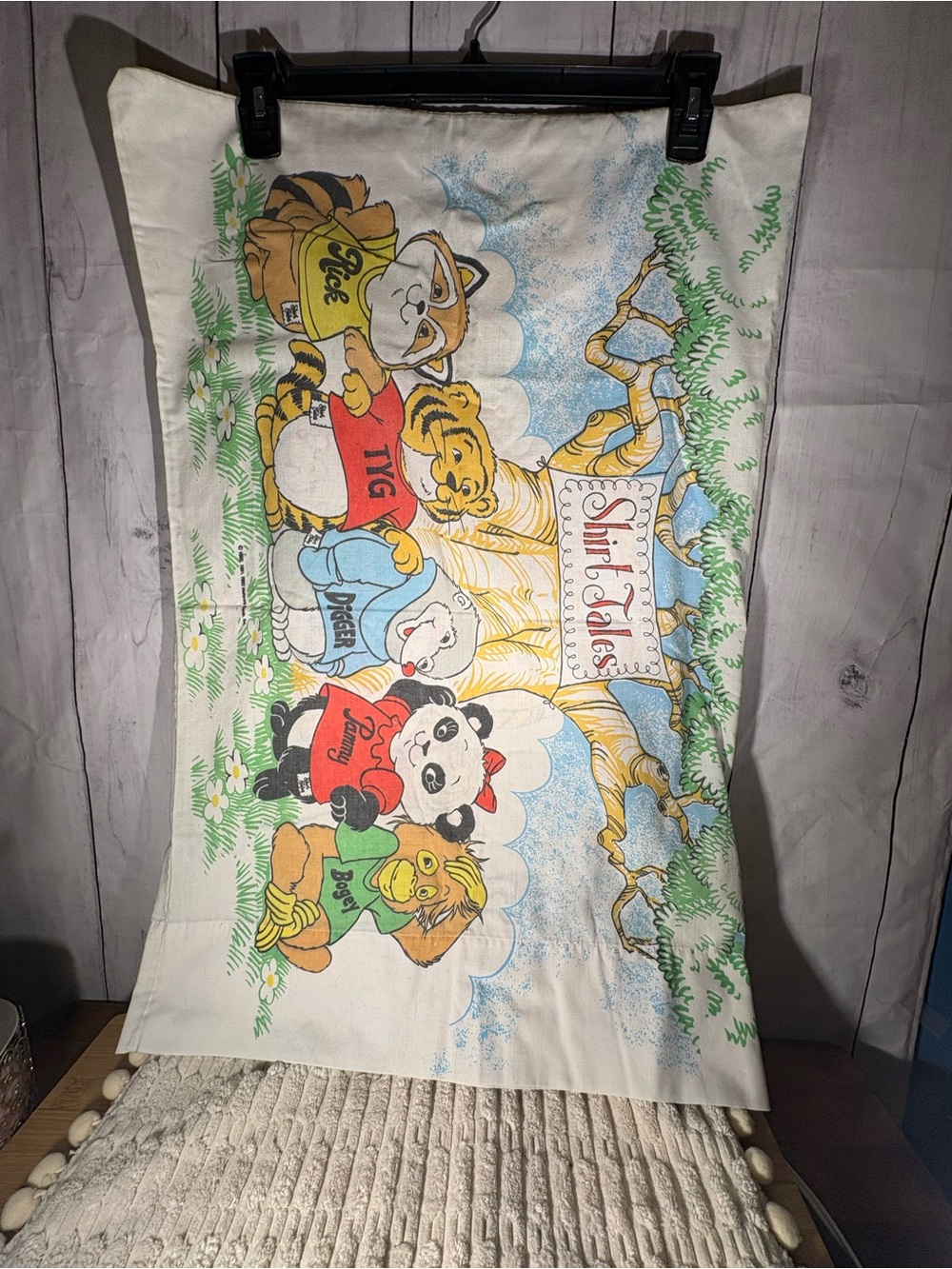 Shirt Tales Kids Decorative Pillowcase - White Multi-Color